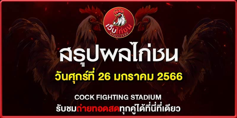 เพจถ่ายทอดสดไก่ชน วันนี้260767