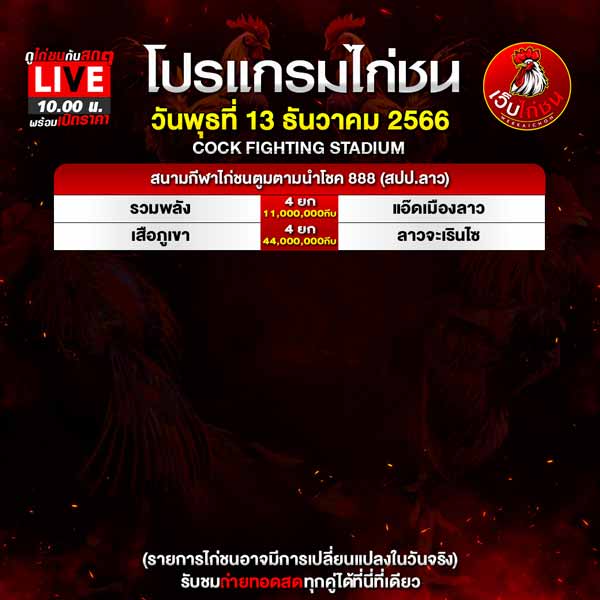 คําคม คนรักไก่ชน